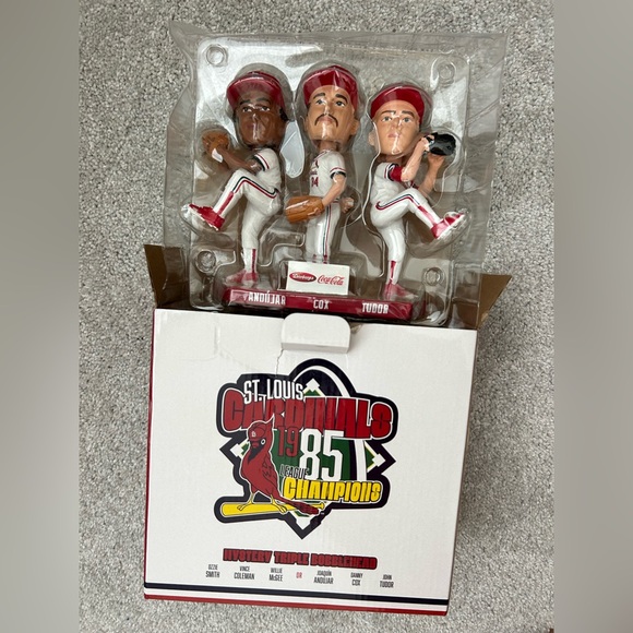 NEW St. Louis Cardinals 1985 Champions Bobblehead Set - Picture 1 of 3